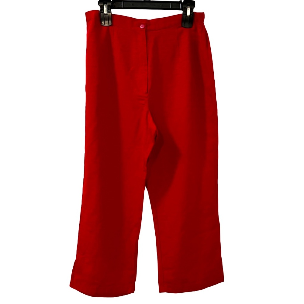 SAG HARBOR WOMEN’S SIZE 14 SILK RED PANTS